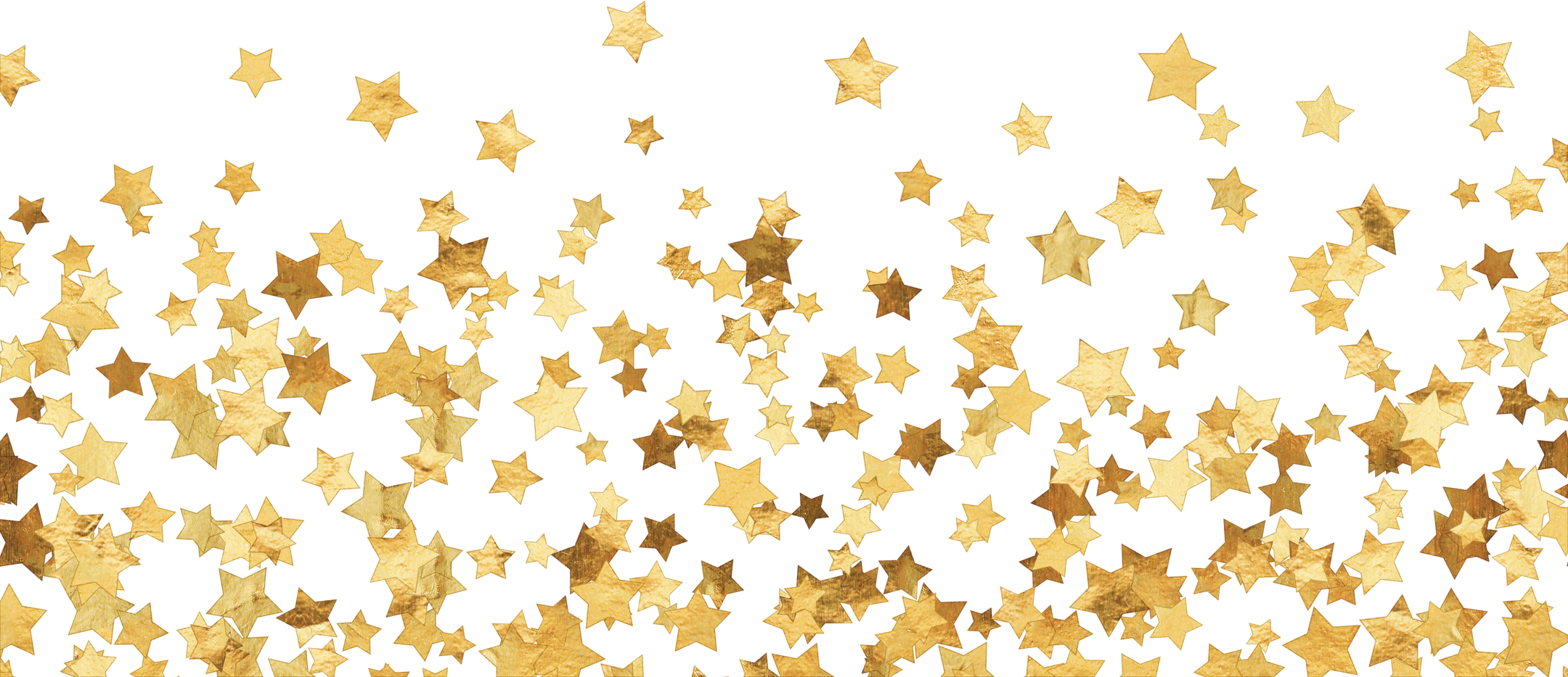 Golden Stars Cutout Background